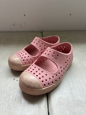 Native Shoes Kids Pink Slip-On Perforated Rubber Sneakers